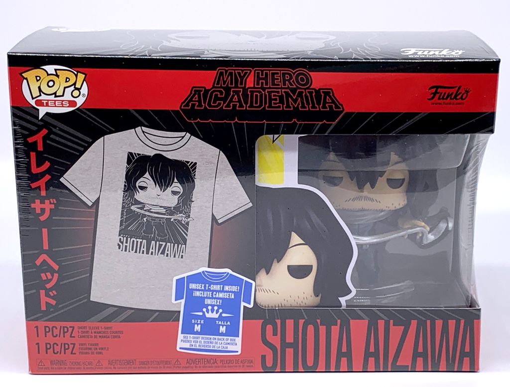 Shota Aizawa Pop #375 w/Short Sleeve T-Shirt Funko 2022 My Hero Academia Large