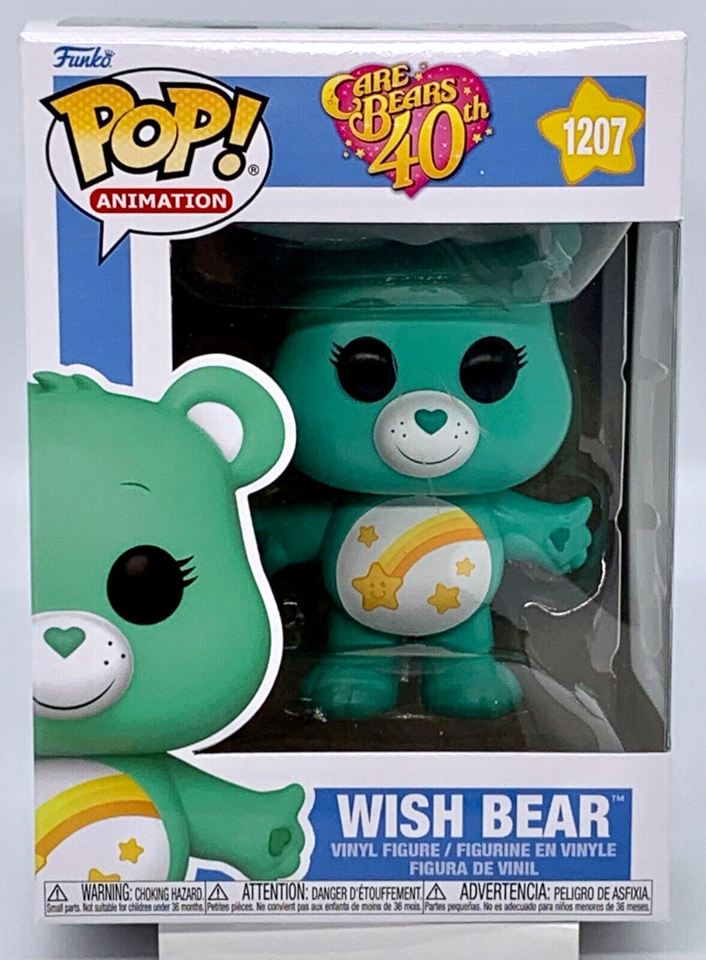 Care Bears 40th Anniversary Wish Bear Pop #1207 Vinyl Figure Funko 2022 