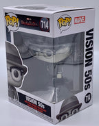 Vision 50's Black & White Pop #714 Funko Wanda Vision Marvel Minor Box Damage