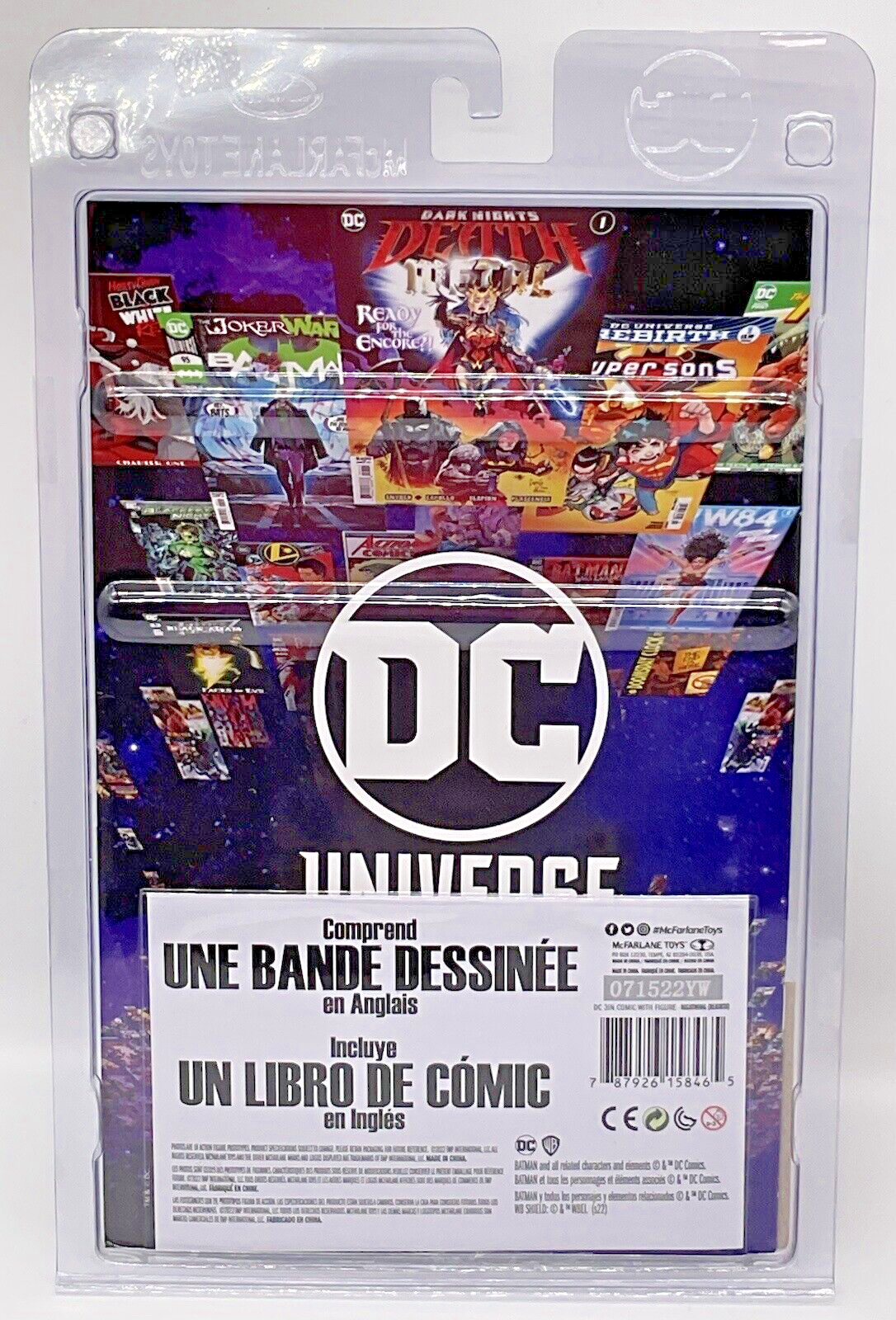Nightwing Figure and Comic Book Rebirth DC Nightwing 3 in. Figure McFarlane Toys