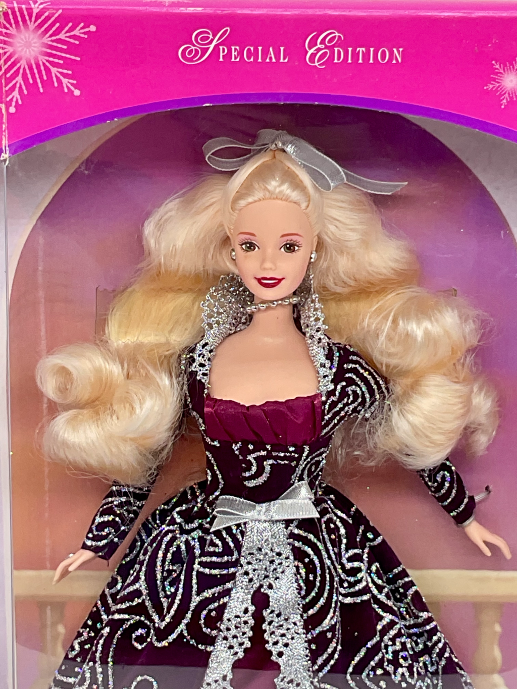Barbie Doll Winter Fantasy 1996 Mattel Special Edition NIB Box has Minor Damage