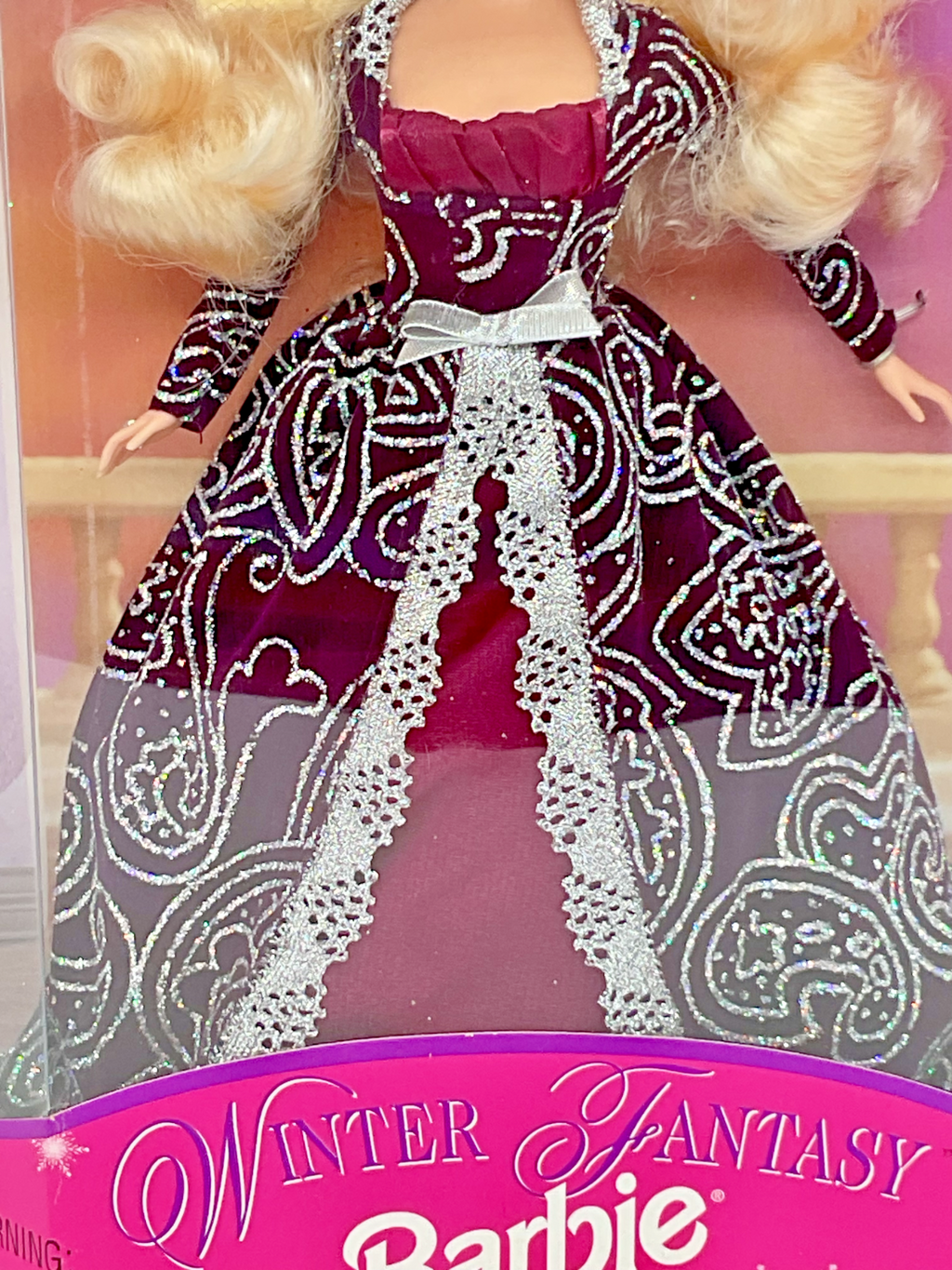 Barbie Doll Winter Fantasy 1996 Mattel Special Edition NIB Box has Minor Damage