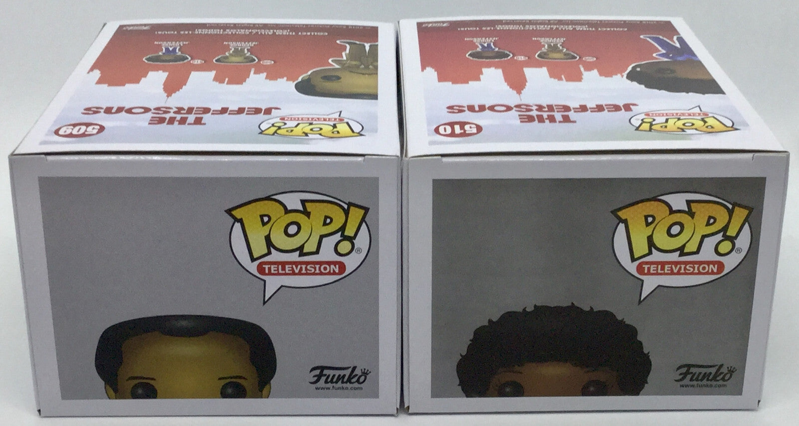 George Jefferson Pop #509 and Louise Jefferson Pop #510 Set Funko 2018 Vaulted