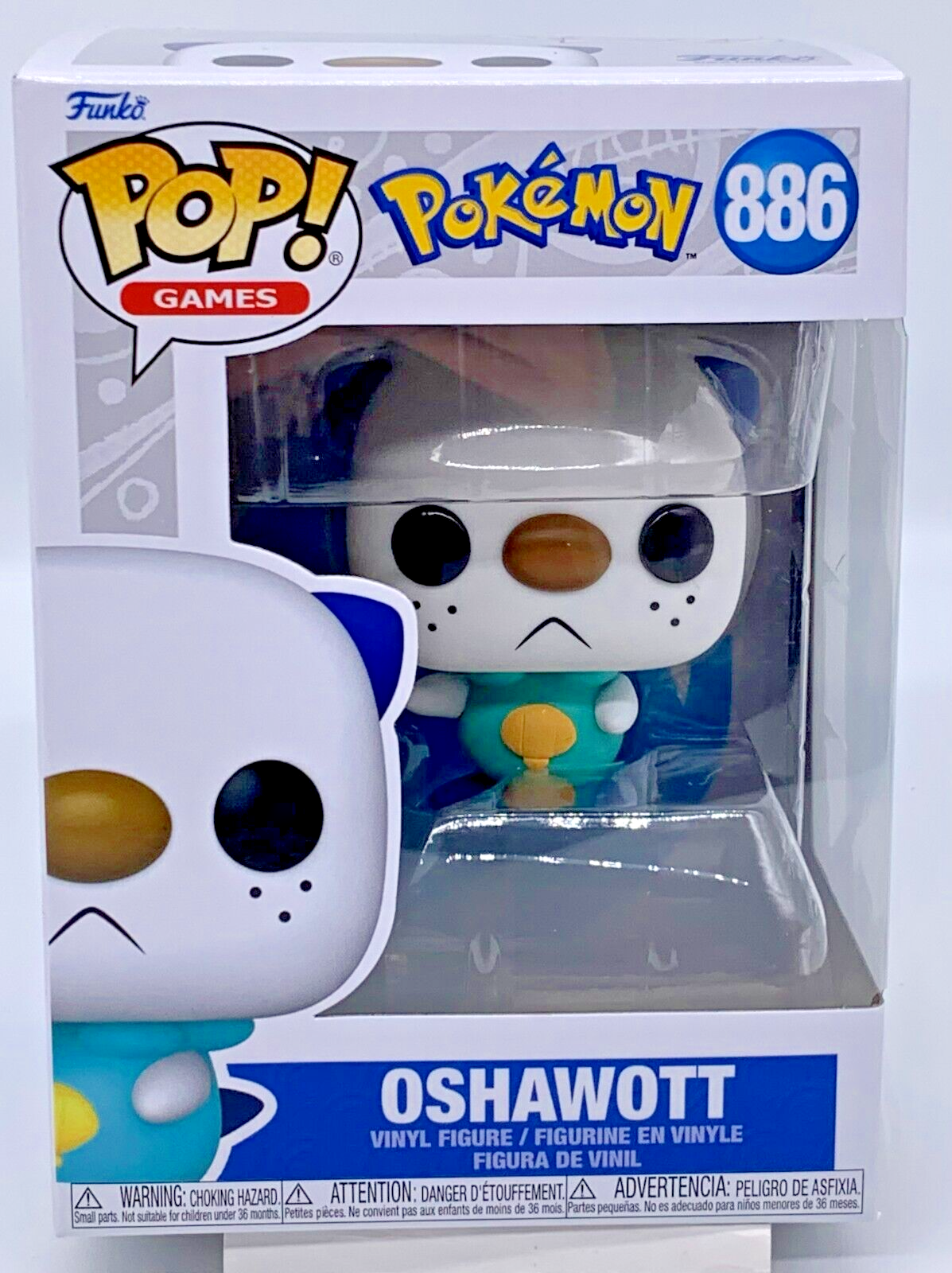 Pokemon Oshawott Pop #886 Pokemon Funko Pop Games 2022