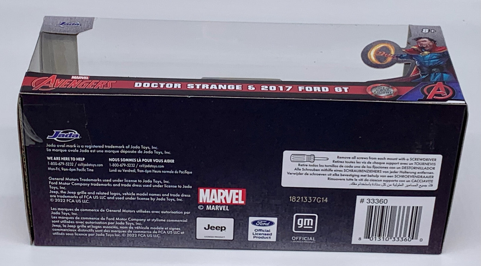 Doctor Strange with 2017 Ford GT NANO Figure 1/32 Vehicle Marvel Avenger