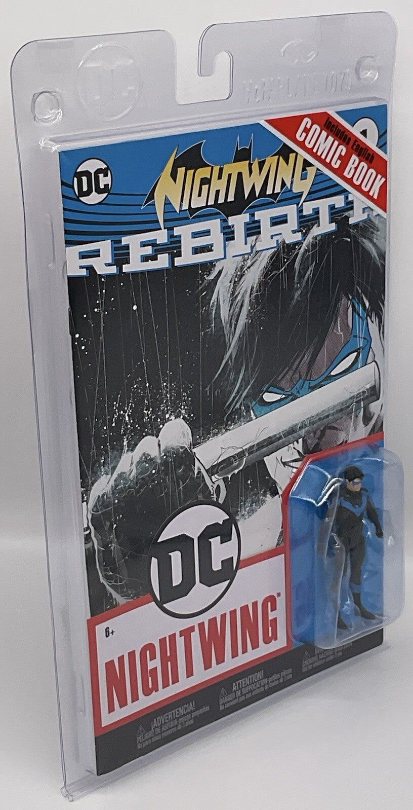 Nightwing Figure and Comic Book Rebirth DC Nightwing 3 in. Figure McFarlane Toys