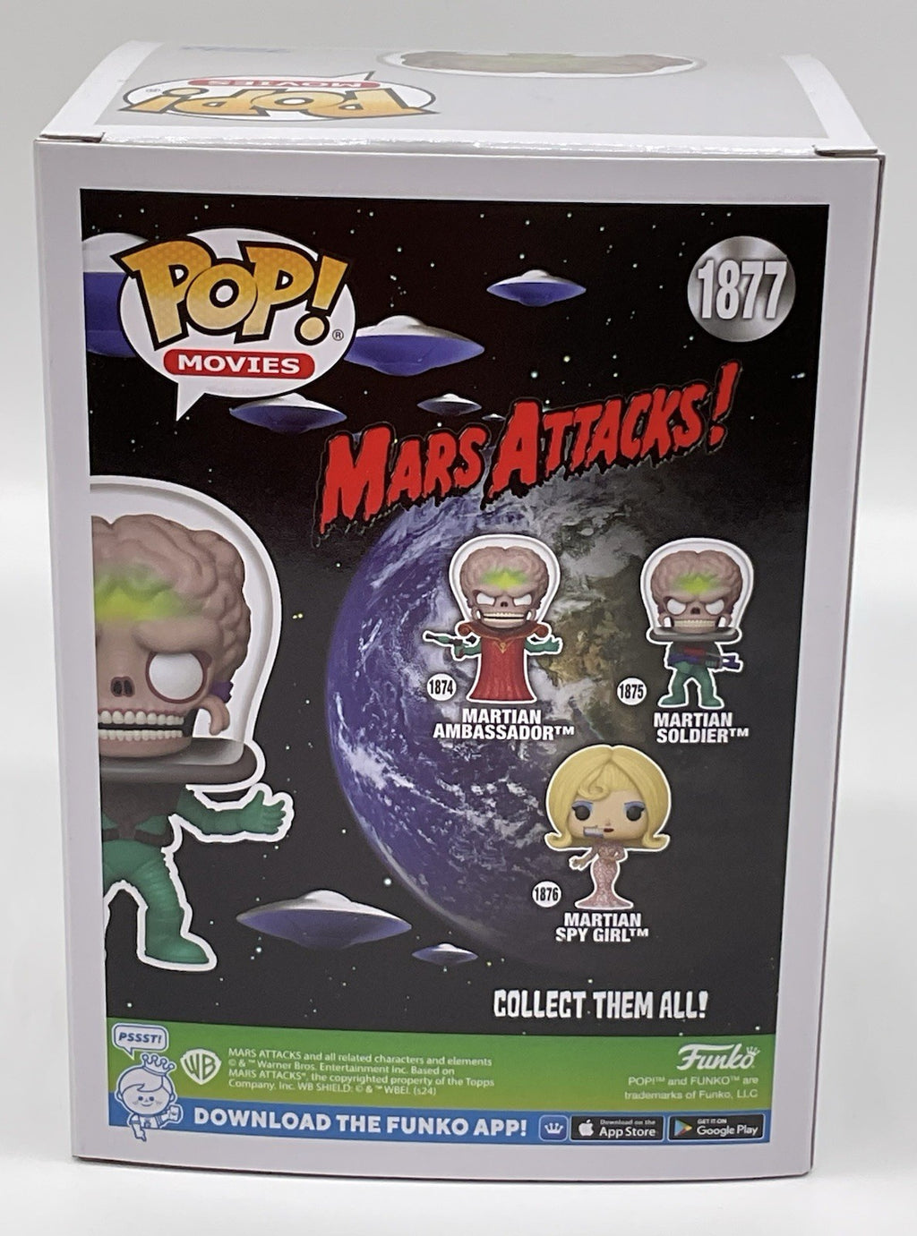 Martian Soldier Pop #1877 Mars Attacks Funko Pop Specialty Series Exclusive 2024