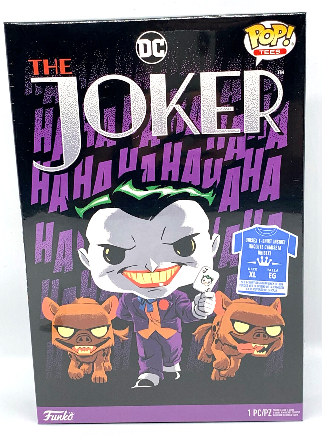 DC The Joker Funko Pop Tee Size X-Large Unisex Boxed t-shirt Short Sleeve
