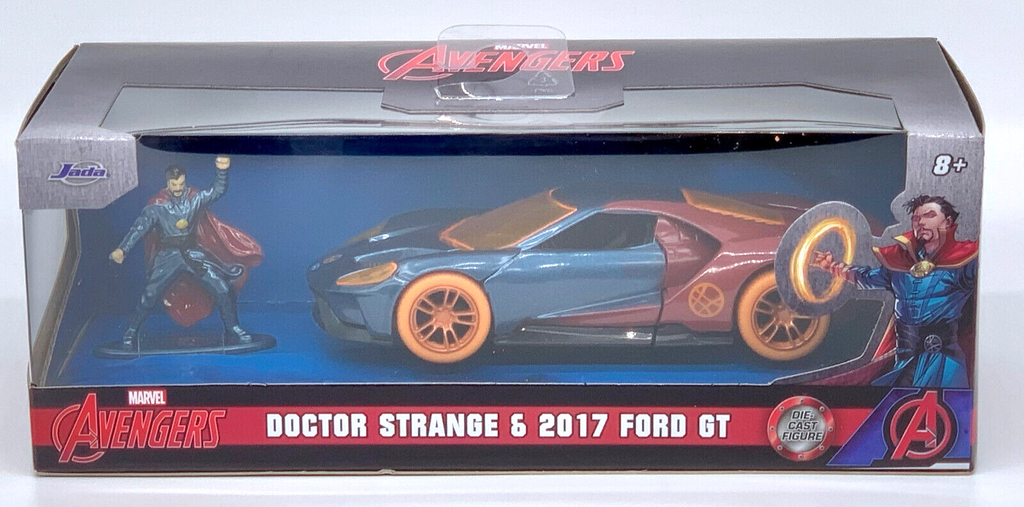 Doctor Strange with 2017 Ford GT NANO Figure 1/32 Vehicle Marvel Avenger