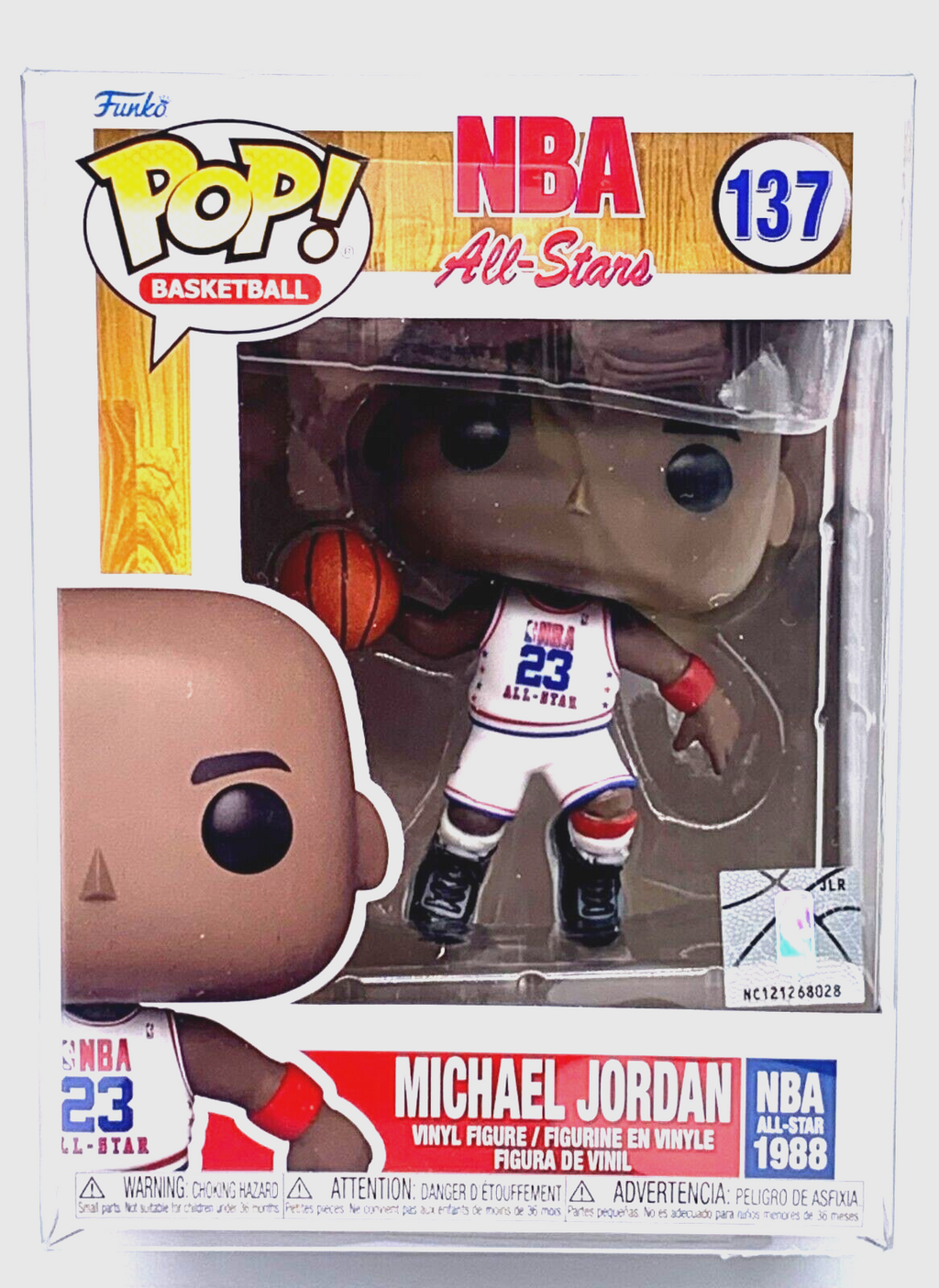 Michael Jordan Pop #137 NBA All-Stars 1988 Funko Pop Basketball 2021 w/protector