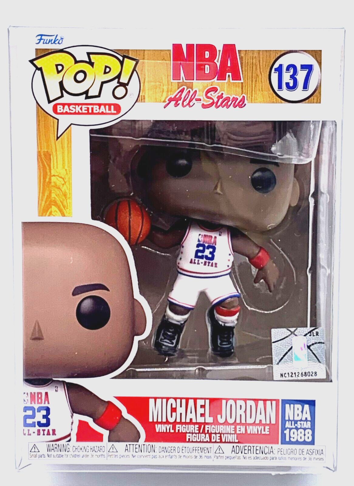 Michael Jordan Pop #137 NBA All-Stars 1988 Funko Pop Basketball 2021 w/protector