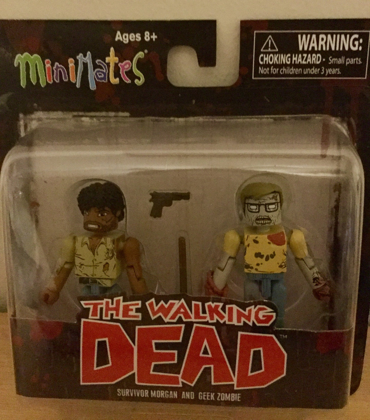 The Walking Dead Minimates 2 pack Survivor Morgan and Geek Zombie Series 5 2014