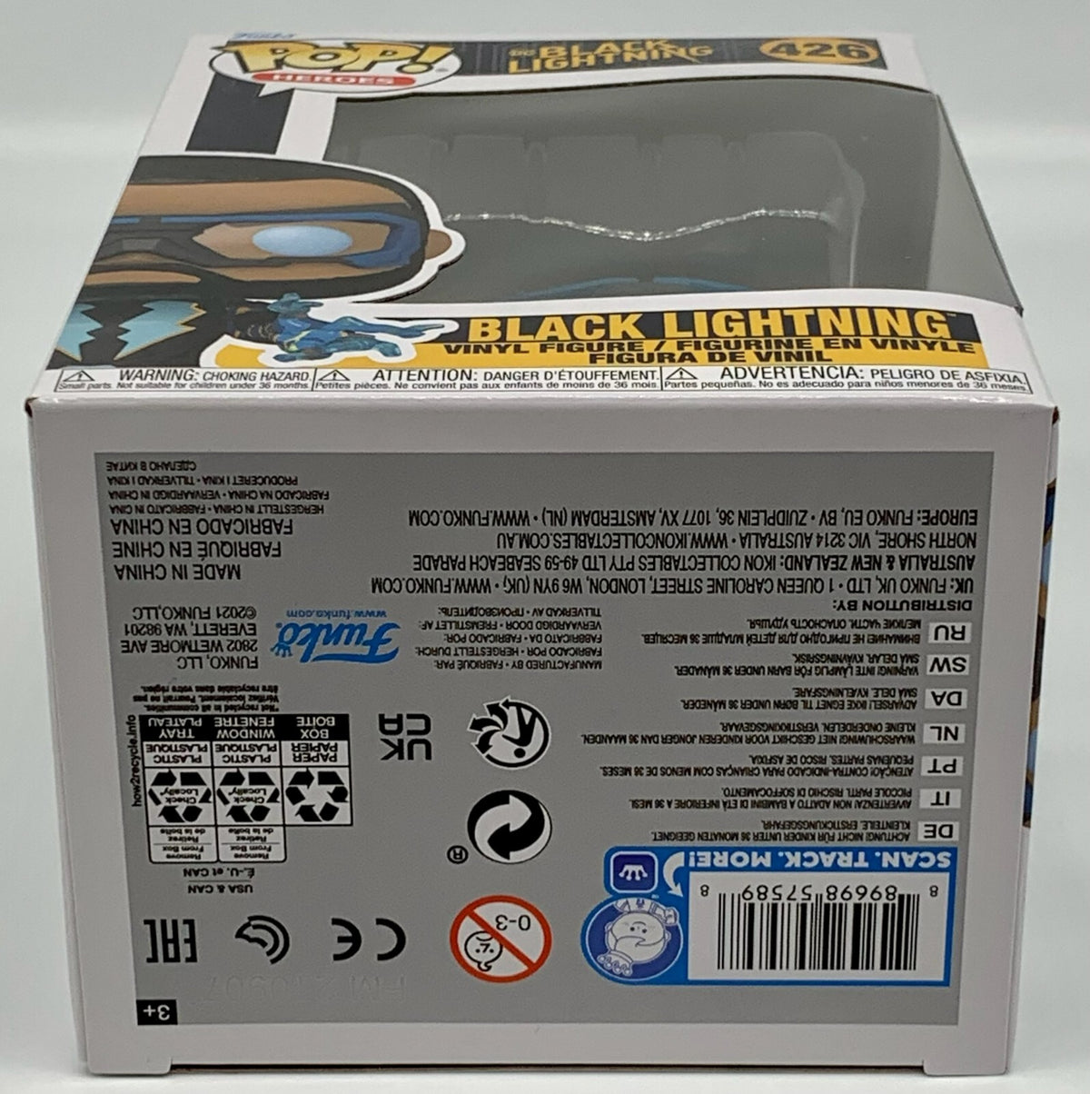 Black Lightning Pop #426 Funko Pop Heroes 2021 Black Lightning