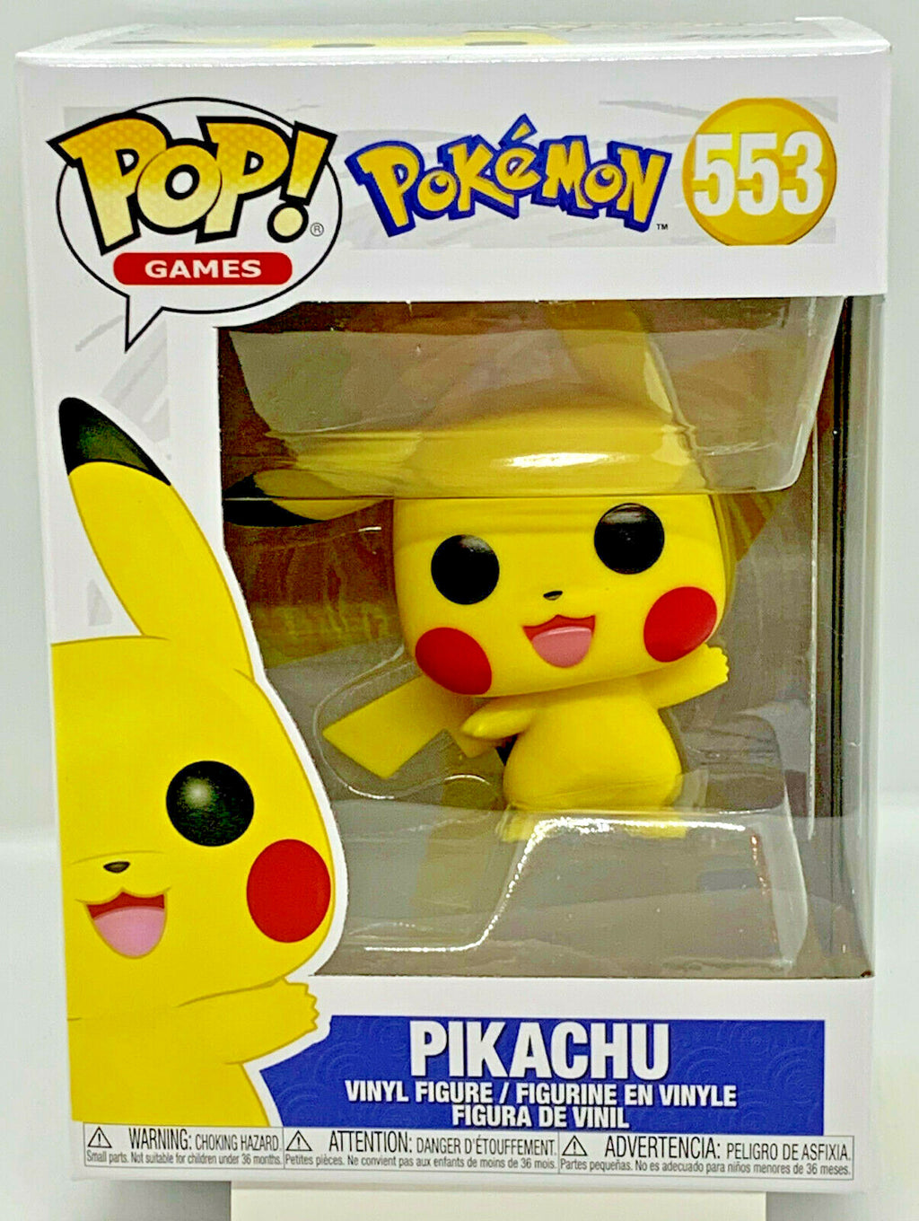 Pokemon Pikachu Waving Pop #553 Funko Games 2019