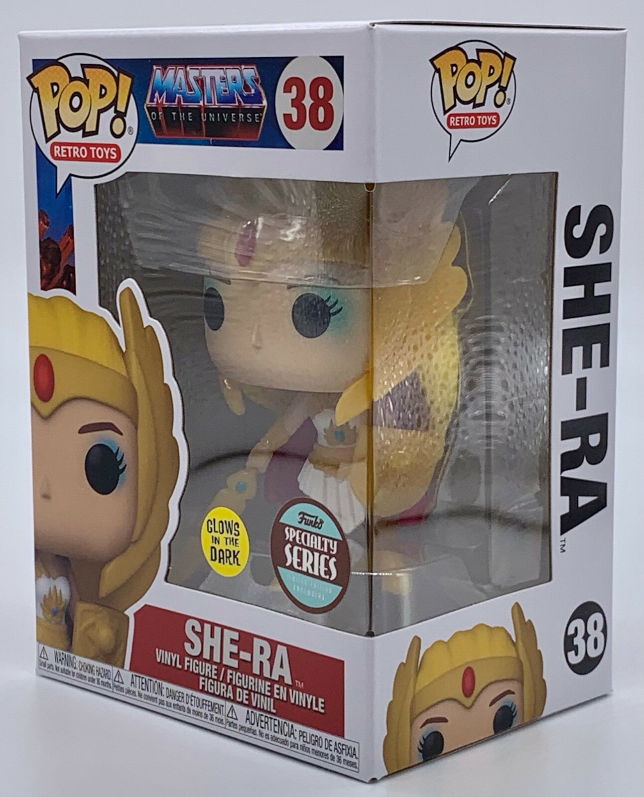 She-Ra Pop #38 MOTU Specialty Series Glow in the Dark Funko Pop Retro Toys