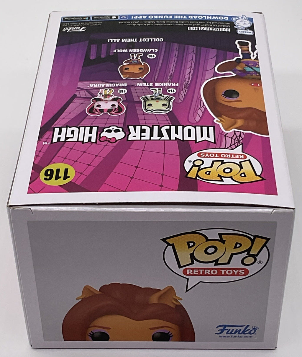 Clawdeen Wolf Pop #116 Monster High Funko Pop Retro Toys 2023 with Protector 