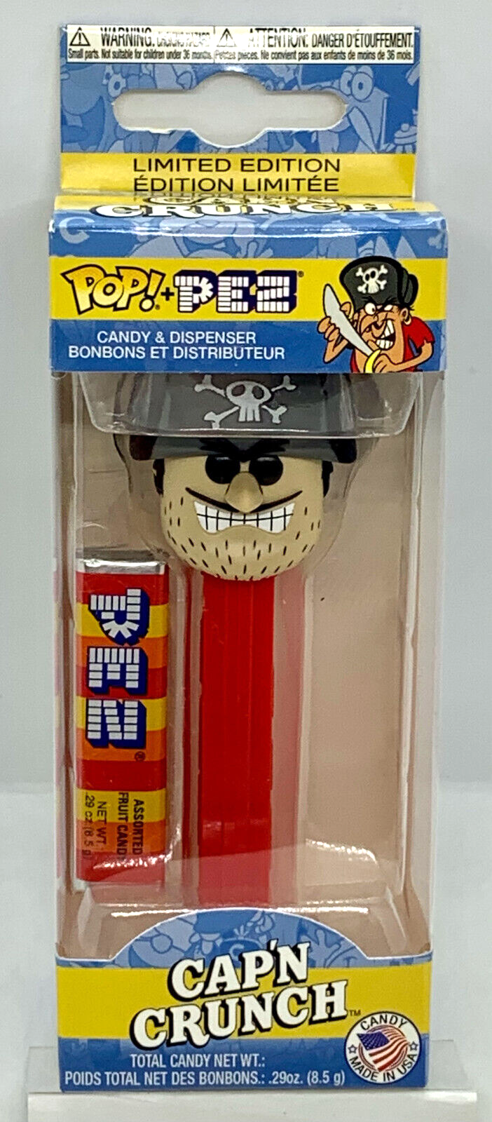 Jean LaFoote Cap’N Crunch Funko Pop Pez Quaker Oats Dispenser/Candy 2018 Vaulted