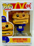 Officer Mac Pop #89 McDonald's Funko Pop Ad Icons 2020