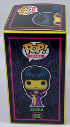 Elvira Pop #68 Black Light Elvira 40 Years Funko Pop Icons EE Exclusive 2022