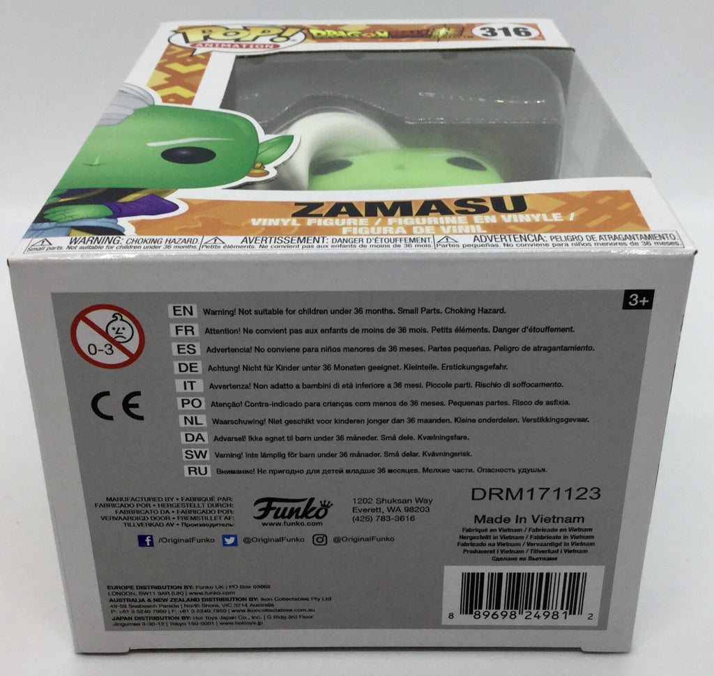 Zamasu Pop #316 Super Dragon Ball Z Funko Pop 2017 Vaulted