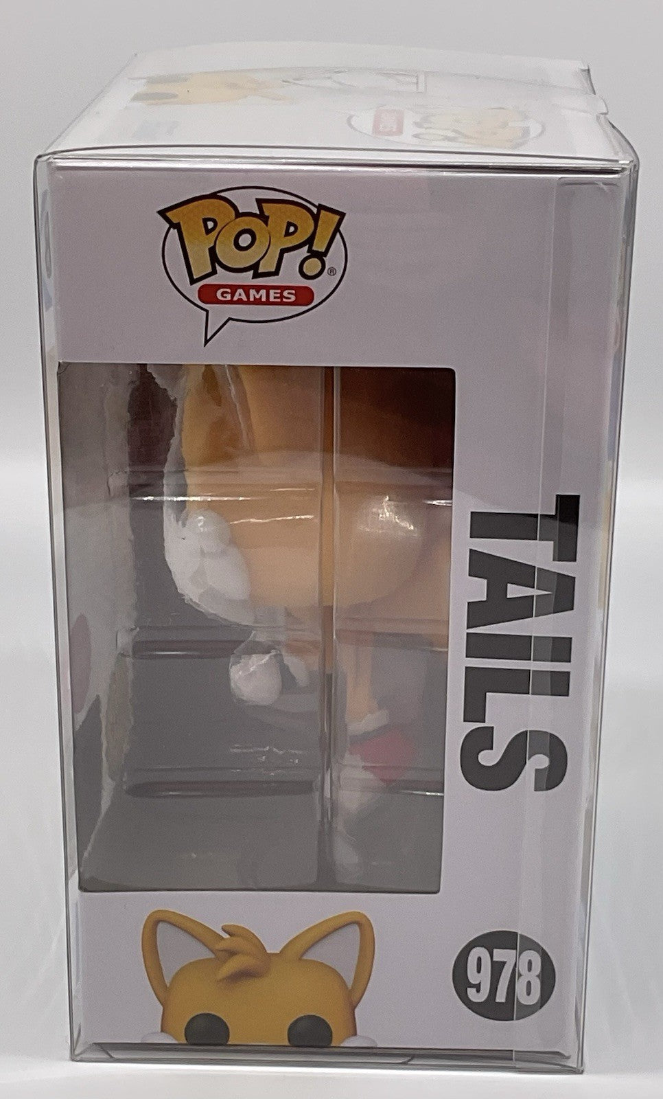 Tails Pop #978 Sonic the Hedgehog Funko Pop 2025 Chase Flocked in Pop Protector