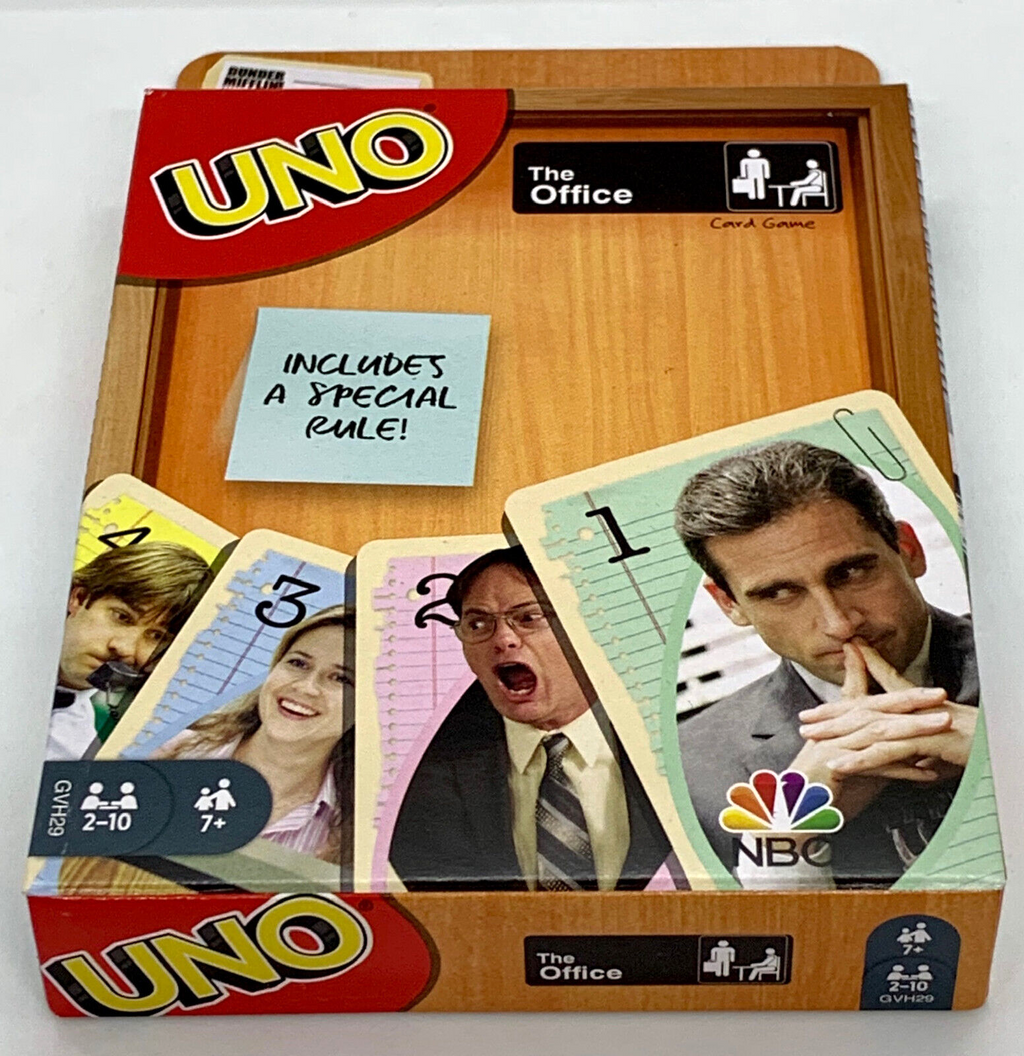 UNO Card Game The Office Edition Mattel Family Fun Card Game The Office