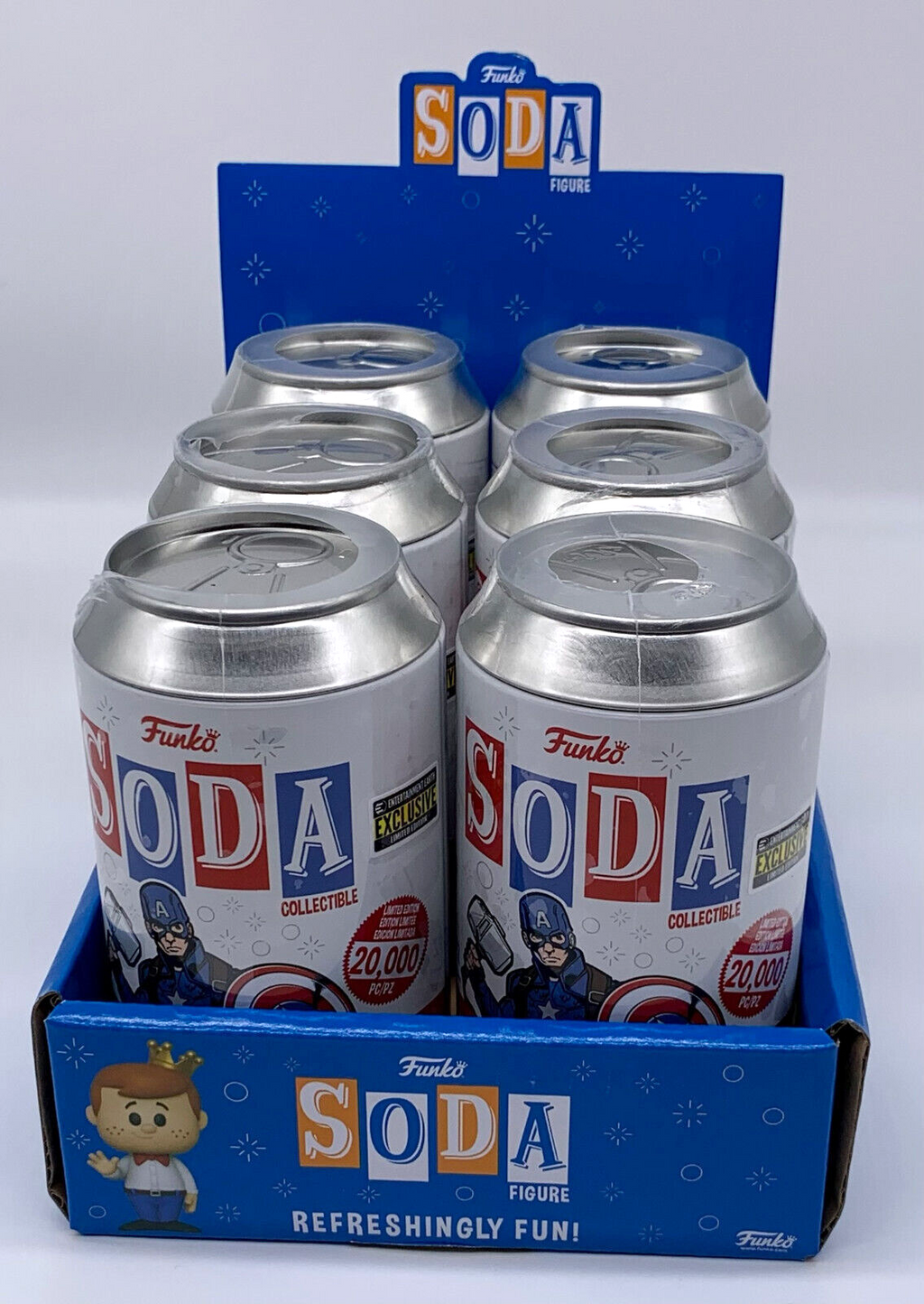 Captain America Funko Vinyl Soda Figure 2023 EE Excl Limited Chance of Chase