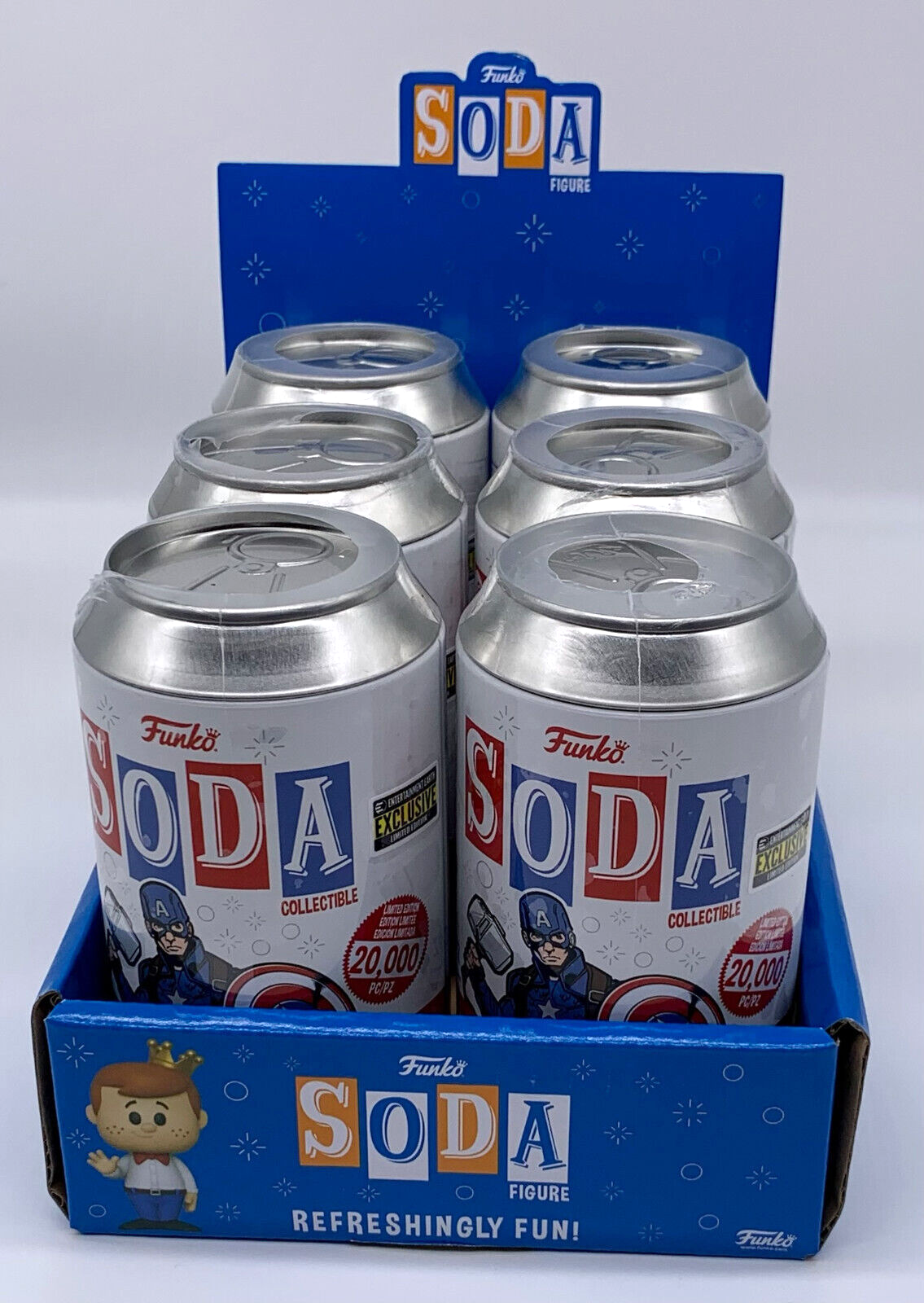 Captain America Funko Vinyl Soda Figure 2023 EE Excl Limited Chance of Chase