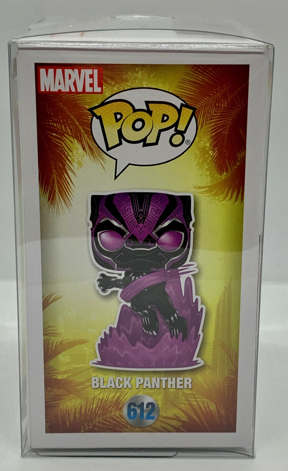 Black Panther Pop #612 Glow Marvel Collector Corps Exclusive in Protector Funko