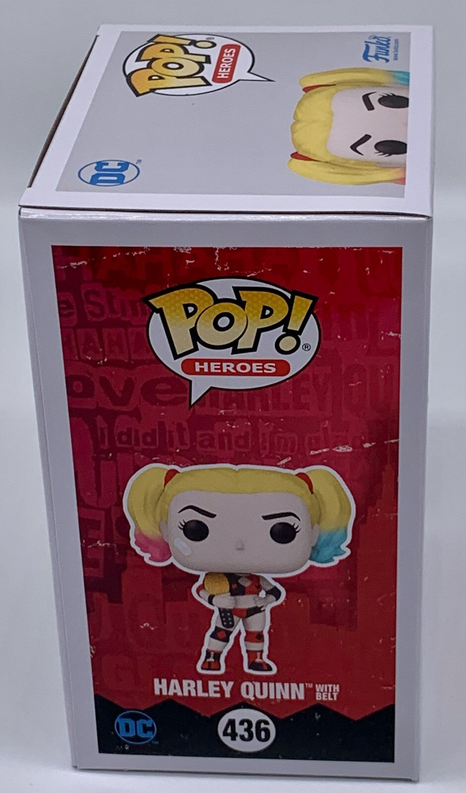 Harley Quinn with Belt Pop #436 DC Super Heroes Funko 2022 PX Exclusive Limited