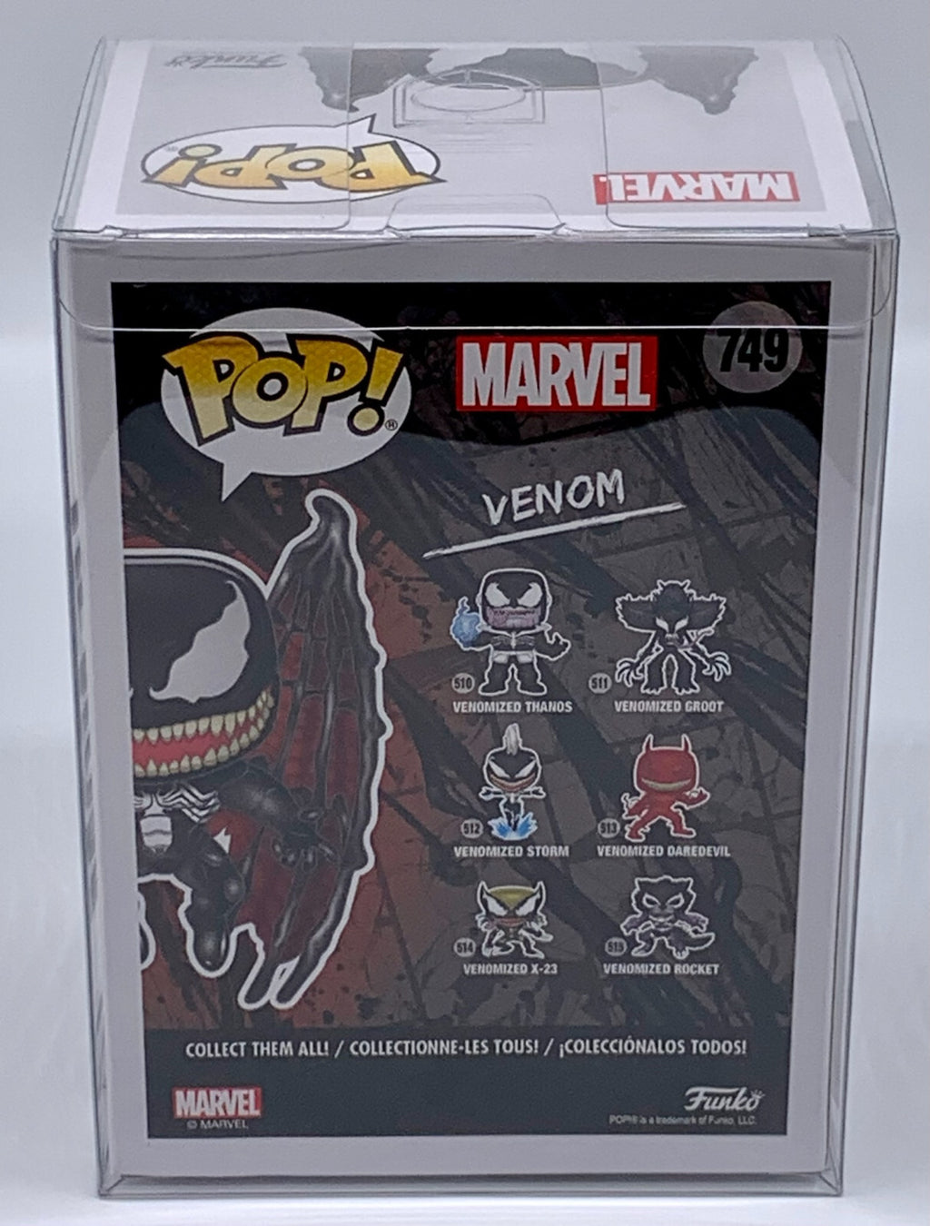 Venom Pop #749 Marvel Venom Funko PIB Exclusive in Pop Protector 2020