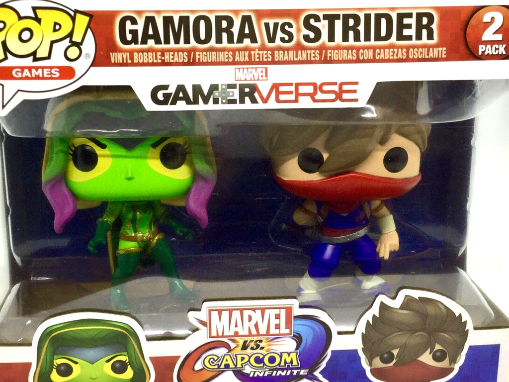 Gamora vs Strider 2 Pack Funko Pop Marvel Gamerverse Marvel vs. Capcom 2017