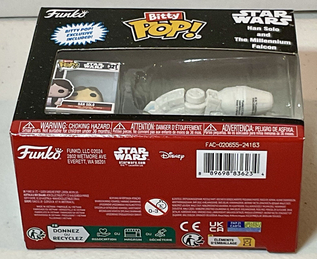 Han Solo And The Millennium Falcon Funko Bitty Pop 2024 Bitty Pop Exclusive