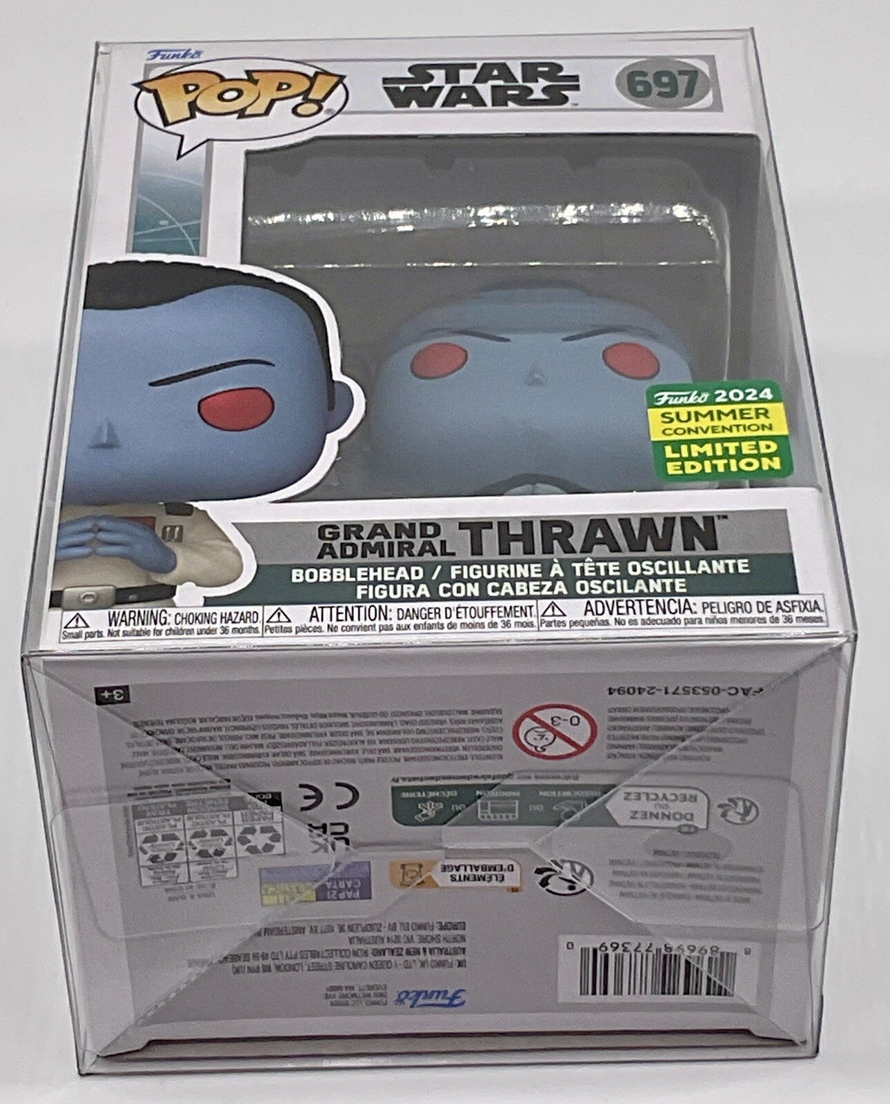 Grand Admiral Thrawn Pop #697 Star Wars 2024 SDCC Limited Edition with Protector