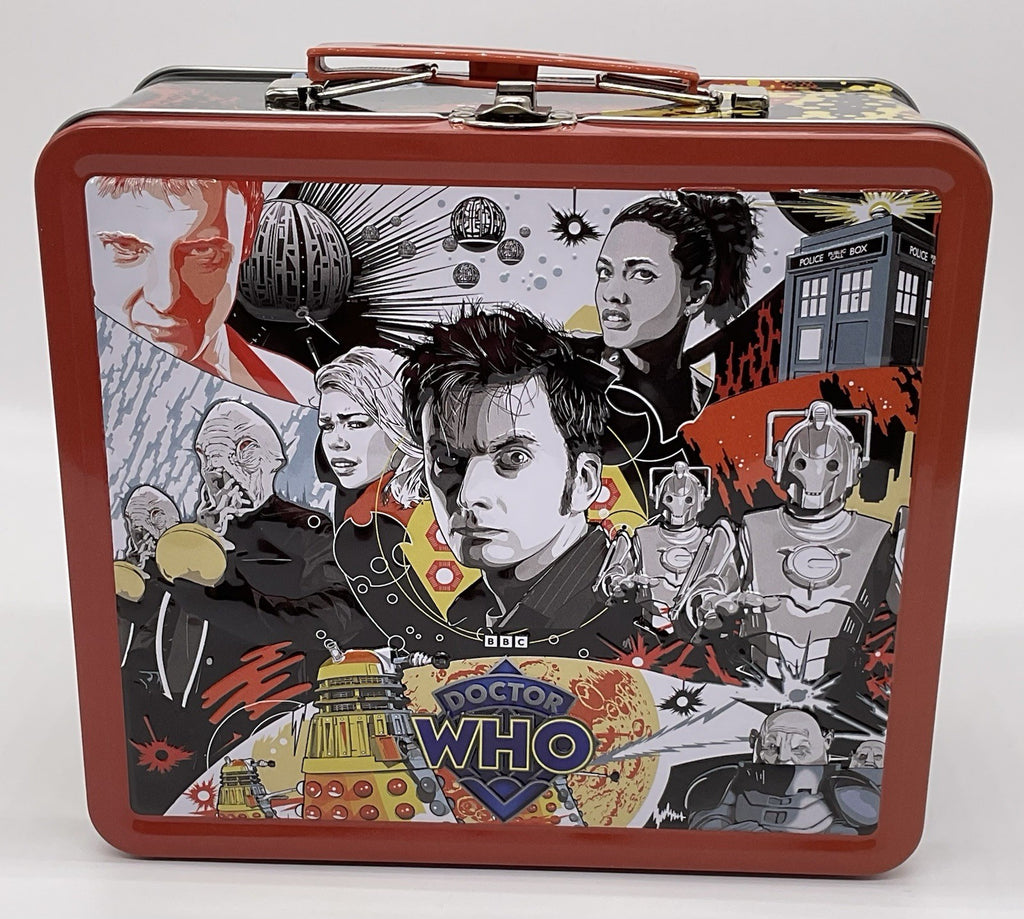 Doctor Who PX Exclusives Metal Lunch Box with Beverage Container BBC Tin Titans