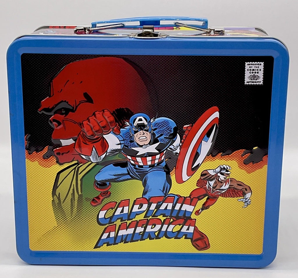 Captain America PX Exclusives Metal Lunch Box with Beverage Container Tin Titans