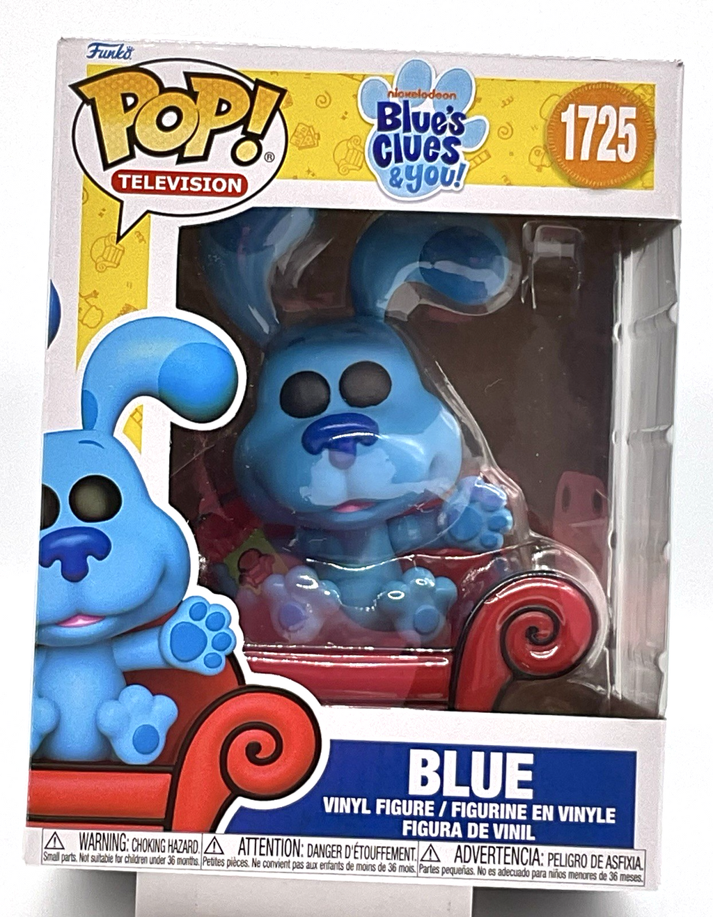 Blue on Thinking Chair Pop #1725 Blues Clues Funko Pop 6 Inch Nickelodeon 2025