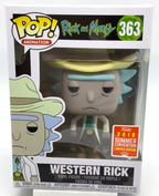 Western Rick Pop #363 Western Morty Pop #364 Vaulted 2018 SDCC in Protectors