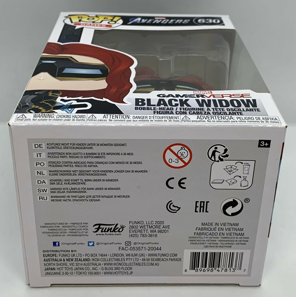 Black Widow Pop #630 Marvel Avengers Gamer Verse Funko Pop Games