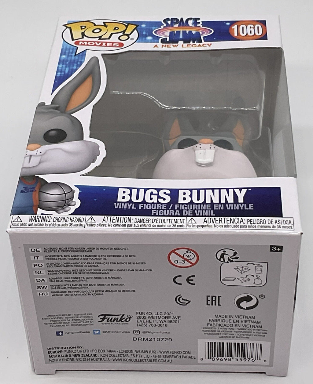 Bugs Bunny Pop #1060 Space Jam A New Legacy Funko Pop Movies 2021