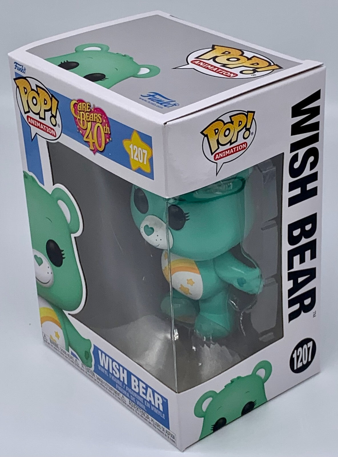 Care Bears 40th Anniversary Wish Bear Pop #1207 Vinyl Figure Funko 2022 