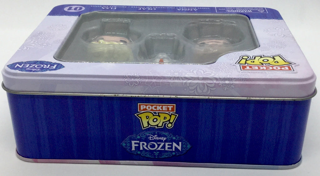 Disney Frozen Pocket Pops in Collectible Tin #01  Anna, Olaf, Elsa Funko Vaulted