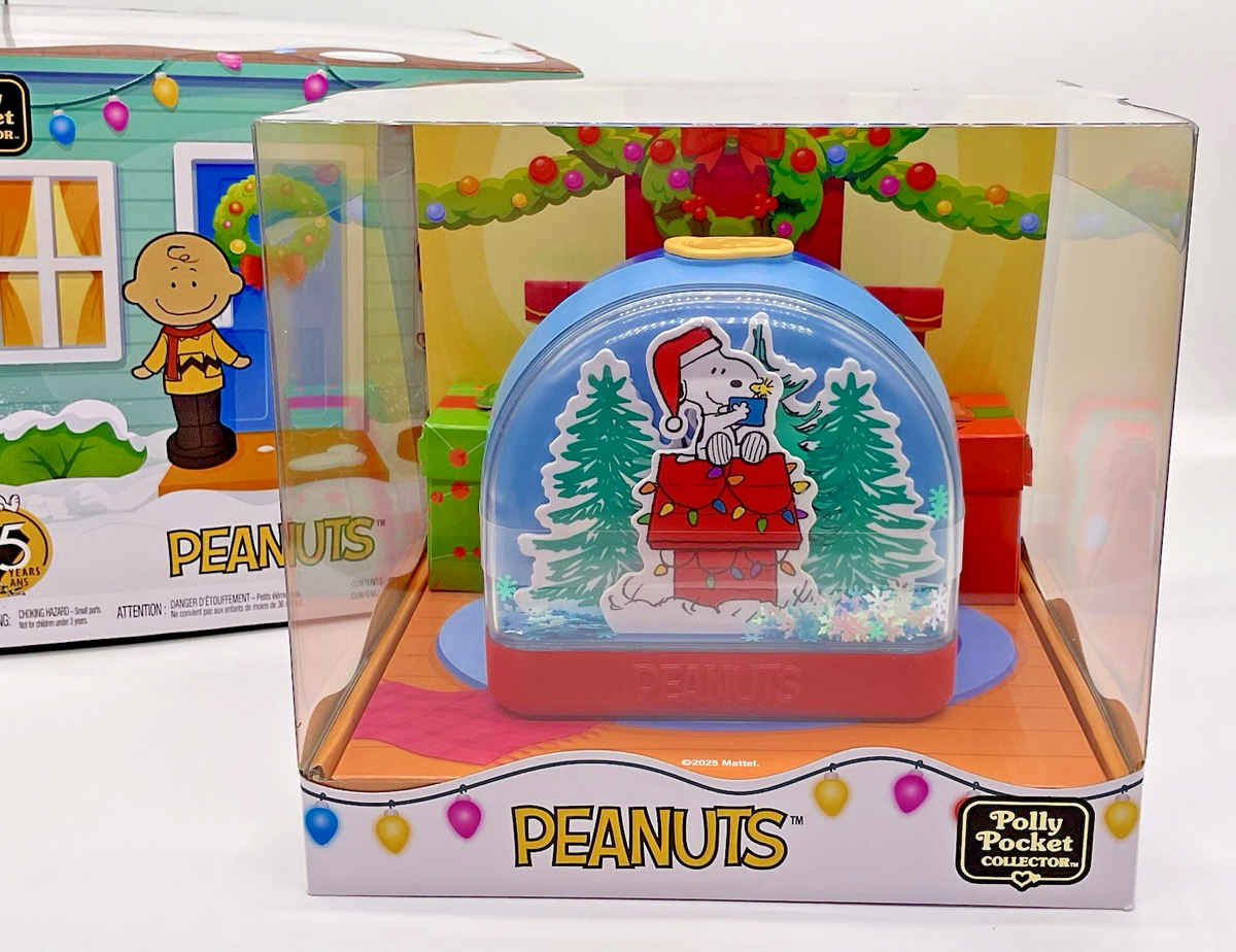 Polly Pocket Peanuts Compact Play Set Mattel Peanuts 75 Years Snoopy Woodstock