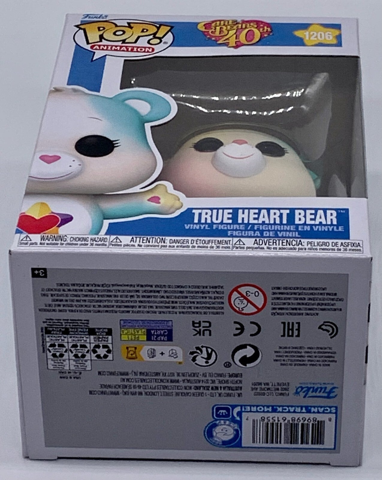 Care Bears 40th Anniversary True Heart Bear Pop #1206 Vinyl Figure Funko 2022
