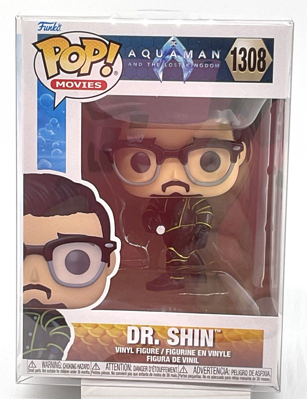 Dr. Shin Pop #1308 DC Aquaman and the Lost Kingdom Funko 2023 Vaulted Protector