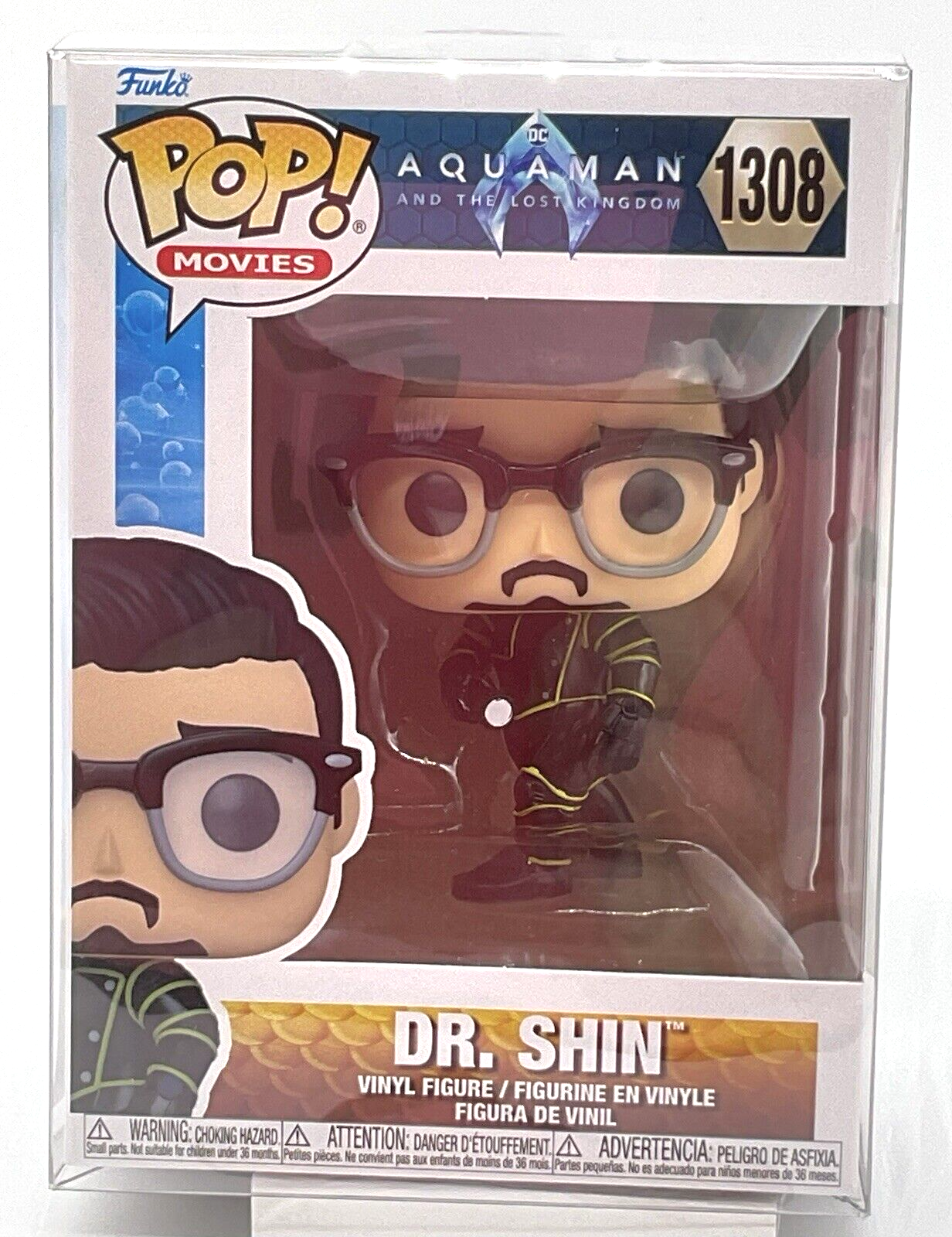 Dr. Shin Pop #1308 DC Aquaman and the Lost Kingdom Funko 2023 Vaulted Protector