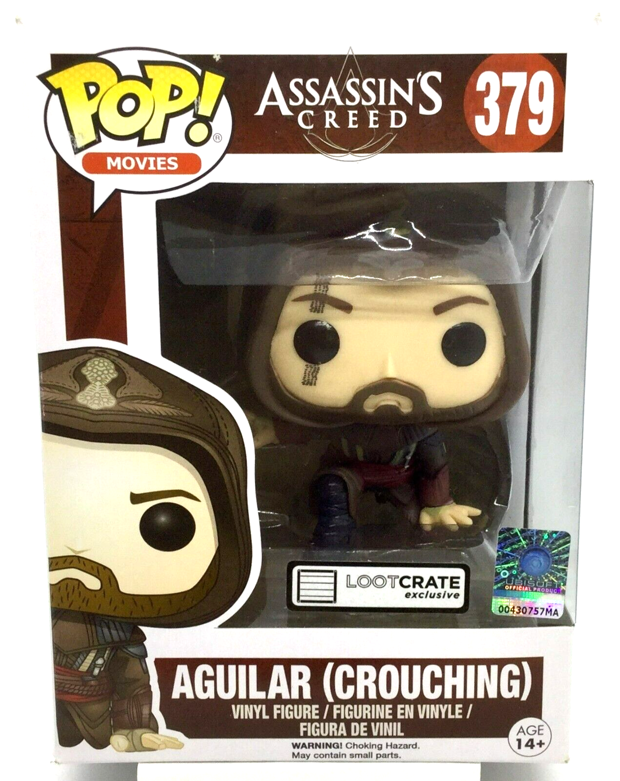 Aguilar Crouching Pop #379 Assassins Creed Funko 2016 Vaulted Loot Crate Excl