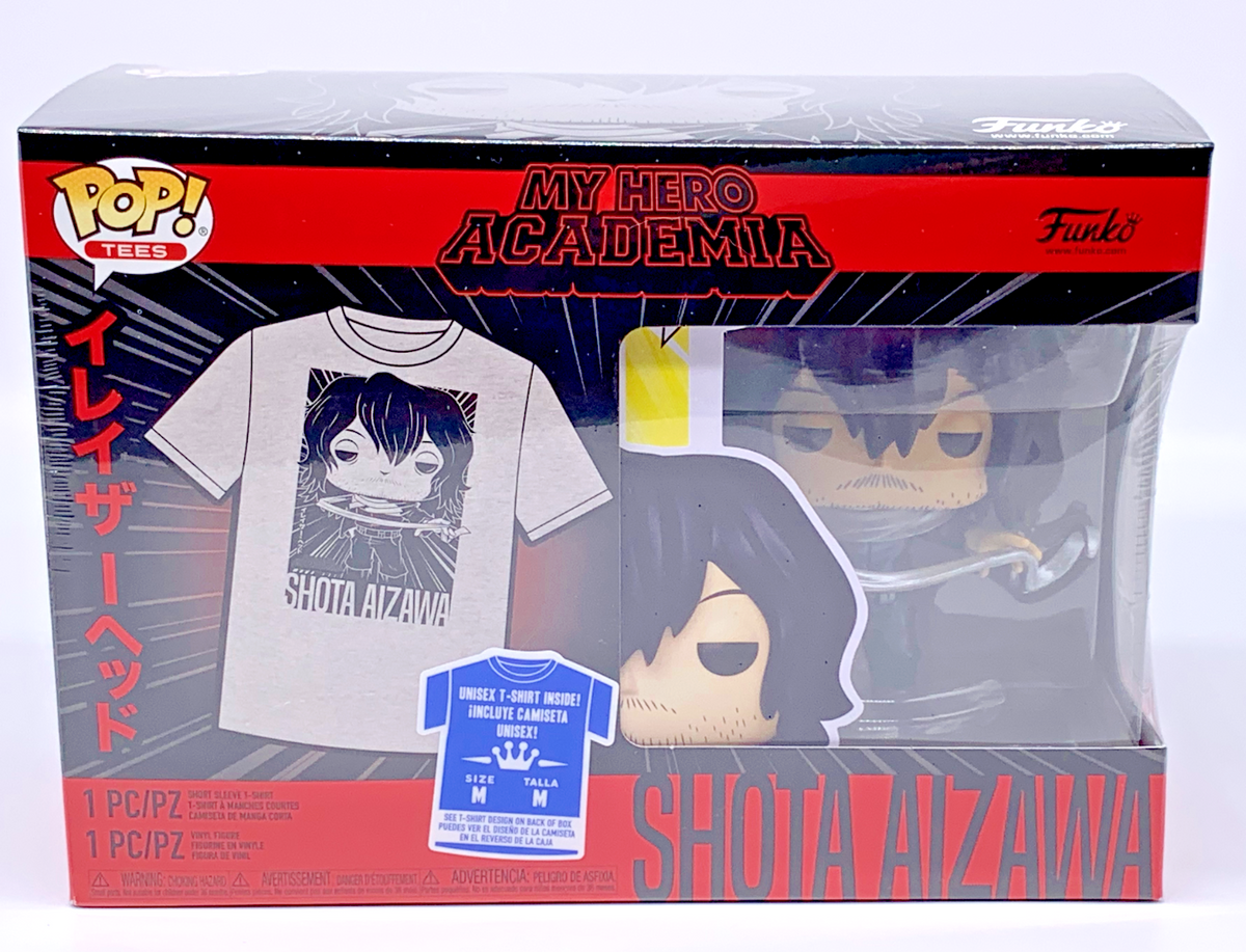 Shota Aizawa Pop #375 w/Short Sleeve T-Shirt Funko 2022 My Hero Academia Medium