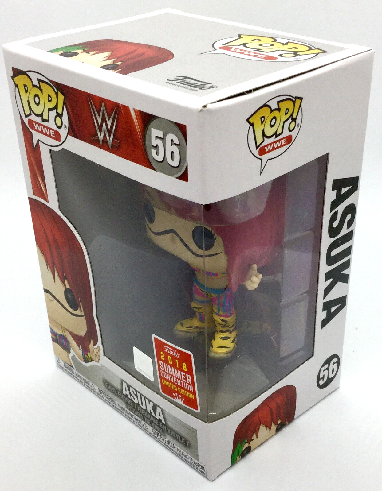 Asuka Pop #56 WWE Vaulted 2018 SDCC Exclusive Limited Edition in a Pop Protector
