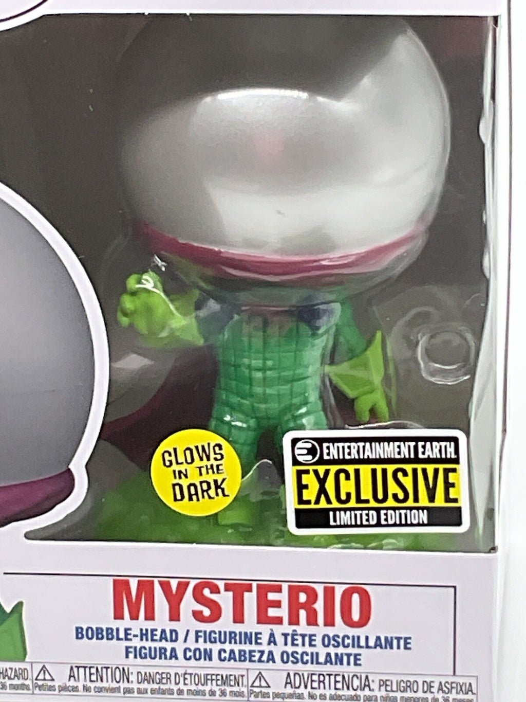 Mysterio Pop #1156 Marvel Glows EE Exclusive Funko 2022 Comes with Pop Protector